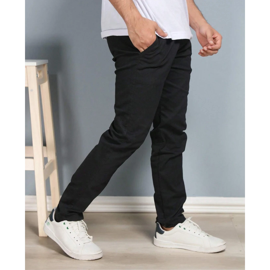 Calça Reta Masculina em Sarja - [Compre 1 & Leve 2]