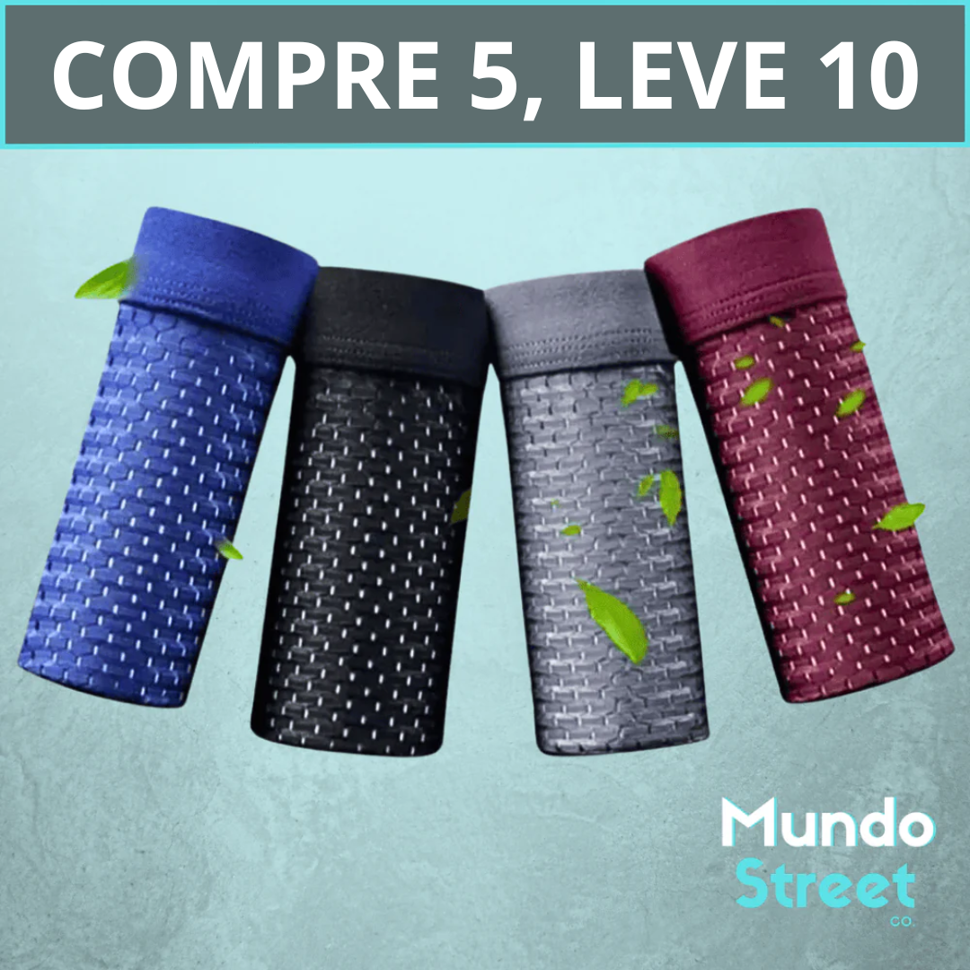 Kit Cuecas Premium Respiráveis - Compre 5 Leve 10